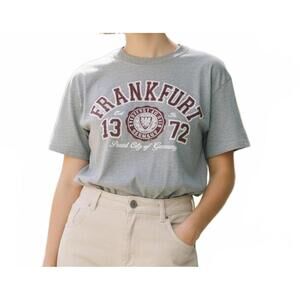 Classic Frankfurt Germany Fox Originals Grey T-Shirt Size S